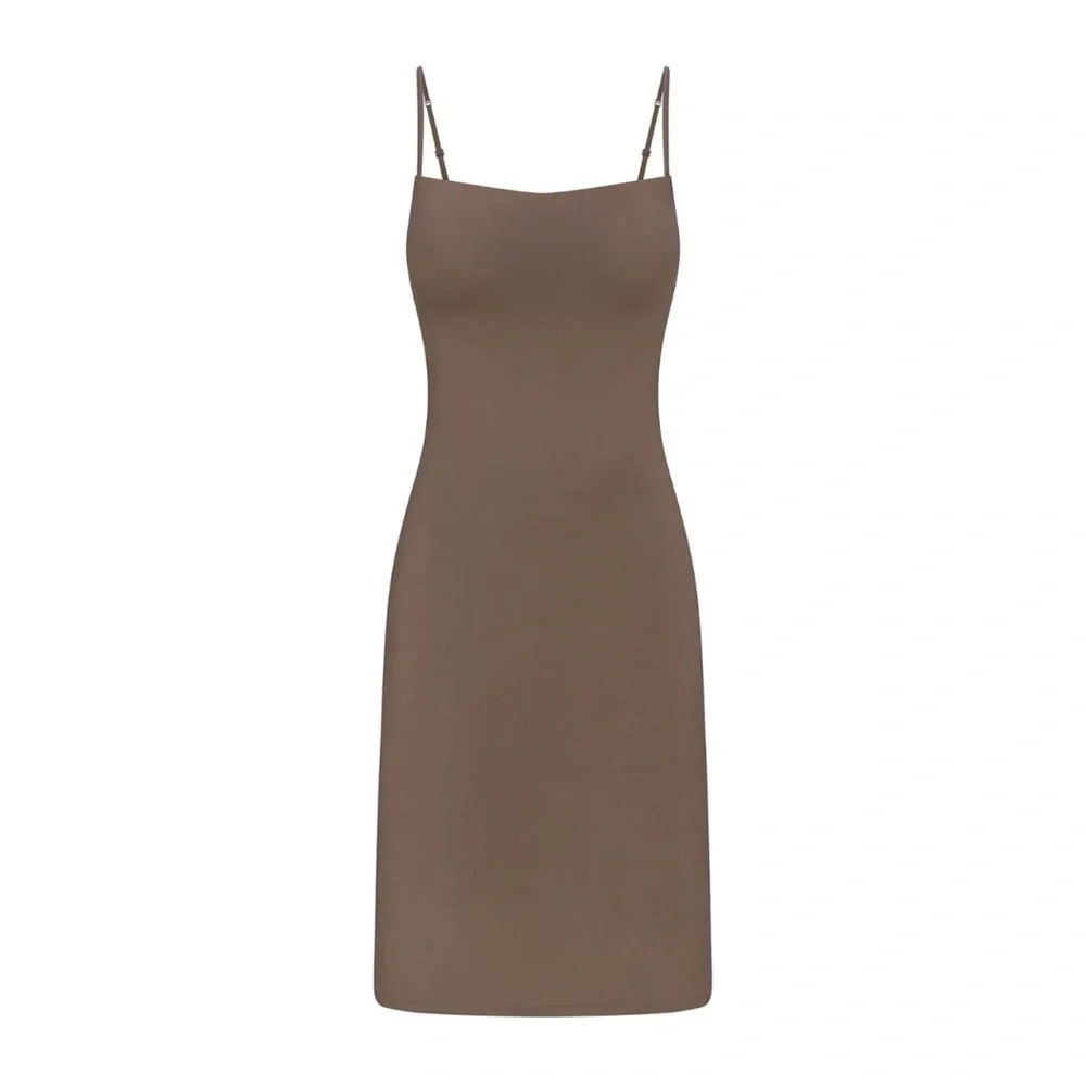 Skims NEW size med Truffle  Midi Dress - Picture 5 of 6